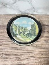Vintage Round Glass South Street Ilkeston 1910 Paperweight
