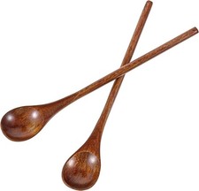 2 Pcs Long Handle Wooden