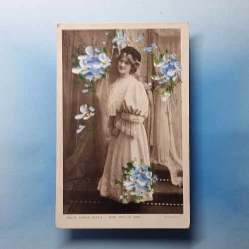 Edwardian actress postcard - actress,