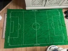 Vintage Subbuteo Mat Green Football Pitch