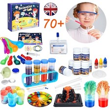 70 Lab Experiments Science Kit for Kids STEM Toys Erupting Volcano Chemistry Set