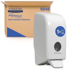 Hand Cleanser Dispenser Aquarius 6948-1  White Wall Mounted 1Litre - New Box O/D
