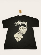 Stussy fuzzy dice - fuzzy, black