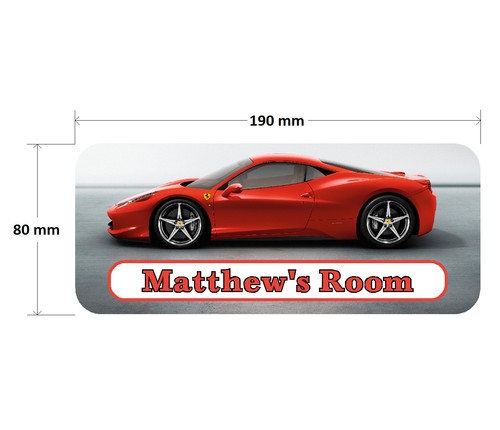 Ferrari door plaque supercar - door,