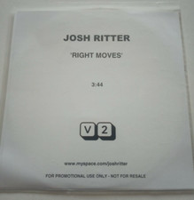 JOSH RITTER -RIGHT MOVES -NEAR MINT PROMO CD - V2 RECORDS