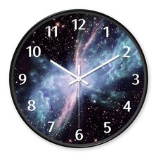 Round Nebula Wall Clock Sci-Fi