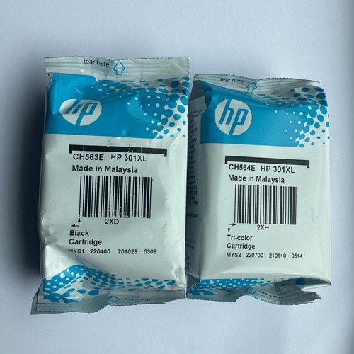 Genuine 301xl black and - hp,