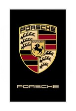 Porsche Flag Banner Logo