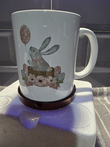 Easter bunny rabbit coffee cup - coffee,