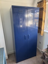 Blue Metal Locker Wardrobe