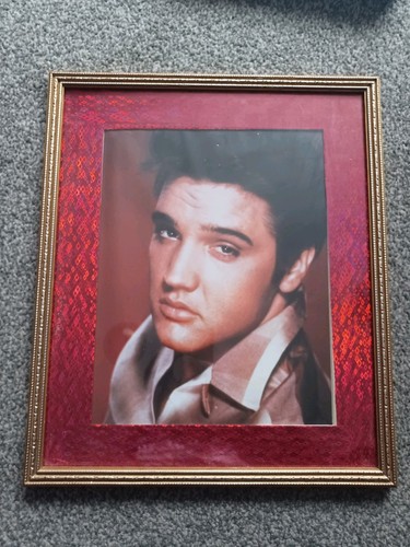 Framed elvis presley print - framed,