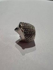 Hedgehog bead/charm Sterling Silver 925