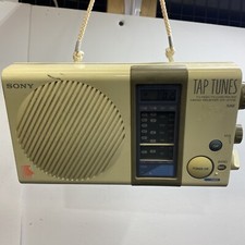 Sony icf s77w tv shower - fm/am/tv,