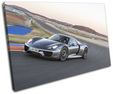 Porsche 918 Supercar Hybrid Cars SINGLE CANVAS WALL ART Picture Print