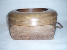 Antique Rare Wooden Hat Block Shop Display    (Milliners). Top/Bowler Hat.?