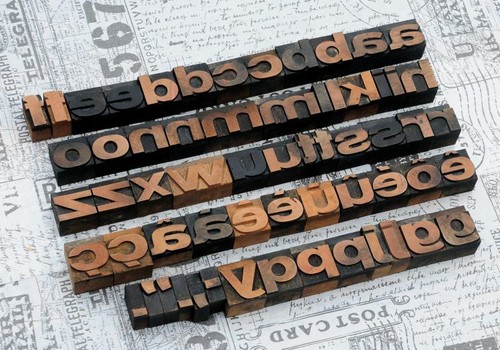 Alphabet letterpress - alphabet,