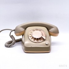 Vintage Post Telephone, Rotary Dial Telephone FeTap 611-2 Beige | Retro