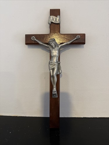 Antique wooden crucifix - crucifix, 12”