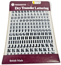 WHSMITH Dry Transfer Lettering