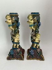 2 X PORCELAIN CANDLE HOLDERS