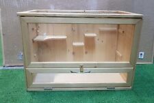 Wooden Hamster Cage Suitable for Small Rodent Animals (14" x 23.5" x 26.5")