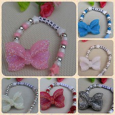 Personalised Stunning Big Bow Dummy Clip Chain Beautiful Gift for reborn doll