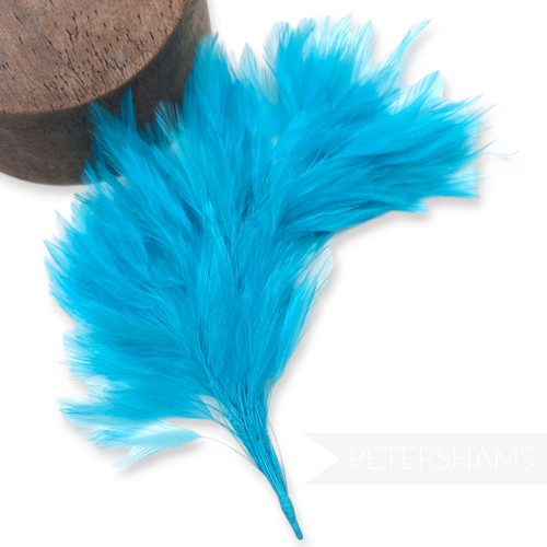 Large stripped hackle - hackle, wired