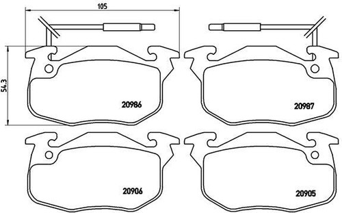 New brake pad - new,
