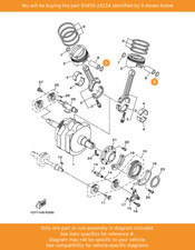 YAMAHA Circlip, 93450-24154