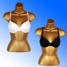 Lindex T Shirt Bra Thin or Thick Padding Full Cup Black and WHITE