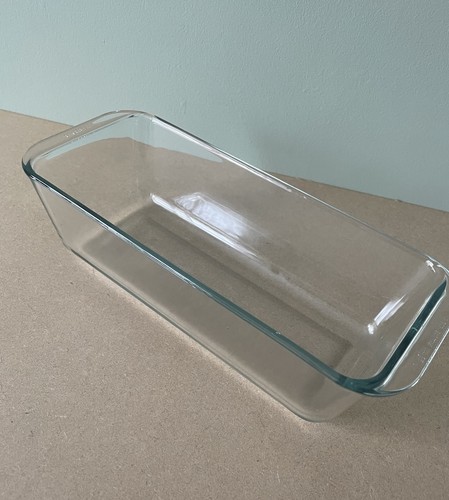 Clear pyrex glass loaf pan - clear,