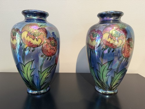 Pair empire ware lustre - of,