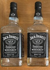 2 x Empty Jack Daniels 1 Litre