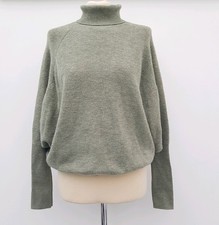ZARA Green Knitted, Roll Neck