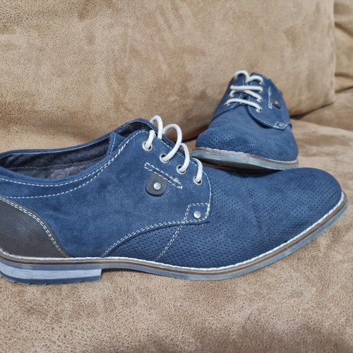 Navy blue suede oxford style - navy,