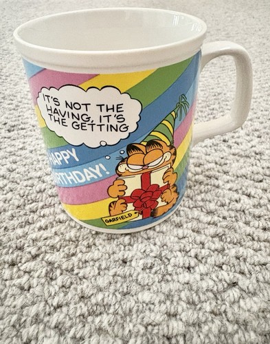 Vintage garfield happy - vintage,
