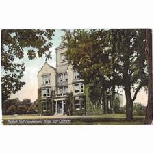 DESFORD HALL Convalescent Home nr Leicester, Old Postcard Postmark Desford 1910
