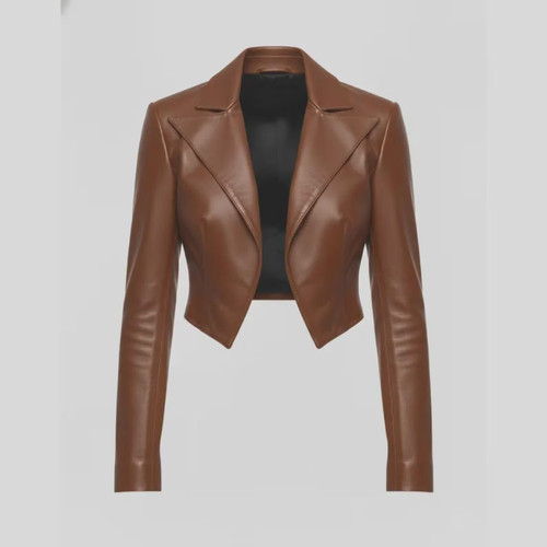 Leather bolero jacket - bolero,