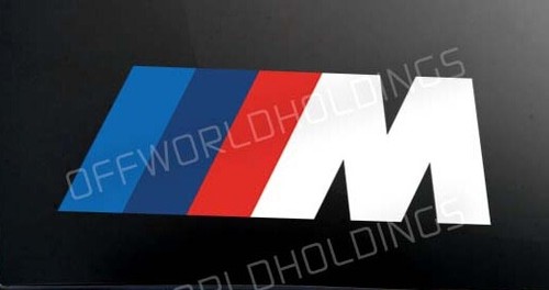 Bmw sticker w color decal - bmw,