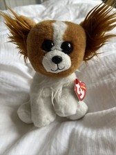 TY Beanies Collection Barks 6" Dog Plush Stuffed Animal Toy Beanie Boo