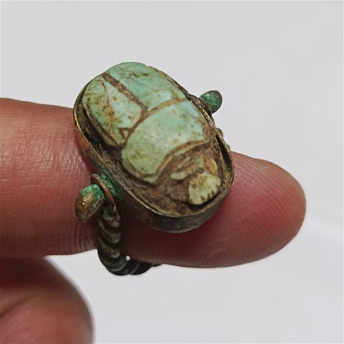Egyptian scarab ring vintage - scarab,