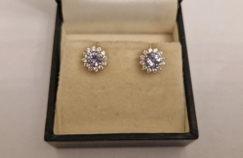 9ct white gold - gold, peacock