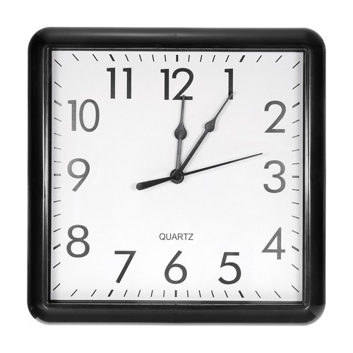 Wall clock quartz - 9"x9",