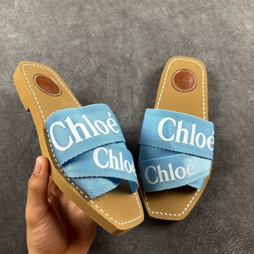 Chloe woody flat sandals - woody,