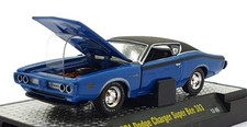 Castline M2 Machines 1/64 Scale 32600 - 1971 Dodge Charger Super Bee 383 - Blue