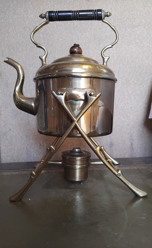 Antique vintage brass - brass, teapot