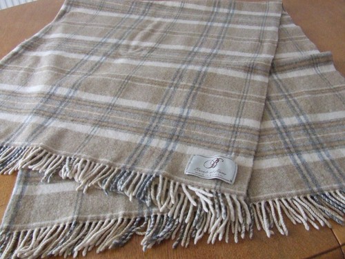 Vintage beige blue check all - beige/blue,