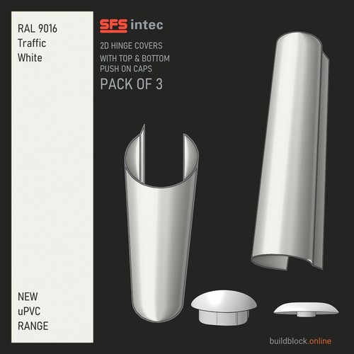 Sfs white door hinge - x,