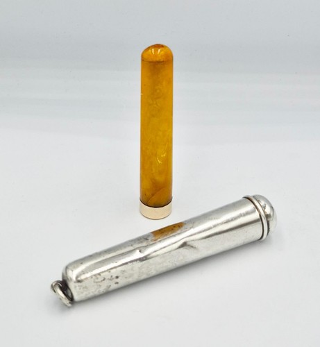 Victorian 9ct gold amber - 9ct, &