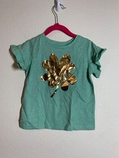 NWT Gymboree T-Shirt Four Leaf Clover Love Graphic Tee Green Toddler Girl Sz 3T